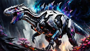 Mechanical Indominus Rex Fantasy Art Wallpaper