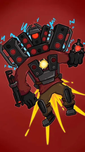 Mechanical_ Titan_ Cameraman_ Illustration Wallpaper