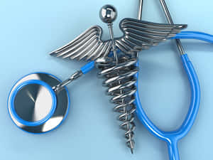 Medical Caduceus Stethoscope Concept Wallpaper