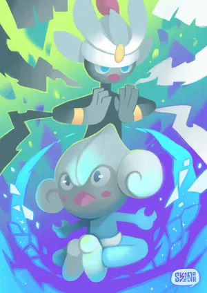 Meditate And Medicham Wallpaper