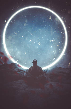 Meditating Buddha Monk Wallpaper