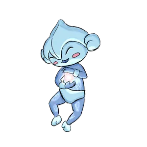 Meditite Blue Drawing Wallpaper