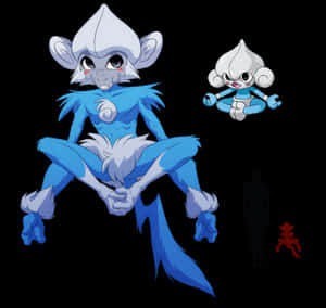 Meditite Monkey Drawing Wallpaper