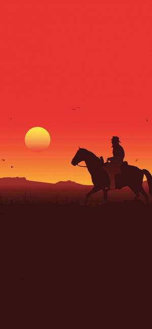 Meet The Mane Of The Wild West - Arthur Morgan's Horse In Red Dead Redemption 2 Wallpaper