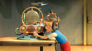 Meet The Robinsons Lewis Uses Memory Scanner Wallpaper