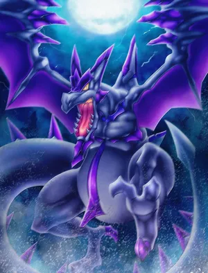 Mega Aerodactyl Under Full Moon Wallpaper
