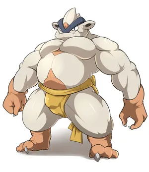 Mega Hariyama Artwork Wallpaper