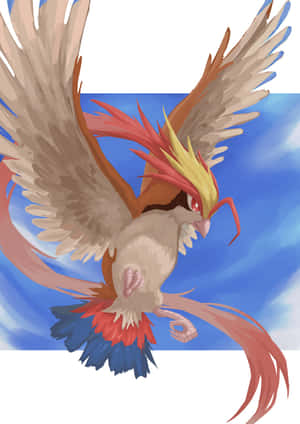 Mega Pidgeotto Flying Wallpaper