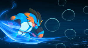 Mega Swampert Underwater Wallpaper