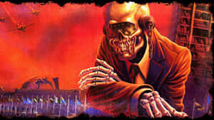 Megadeth Vic Rattlehead Artwork Wallpaper