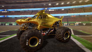 Megalodon Gold Monster Truck Wallpaper