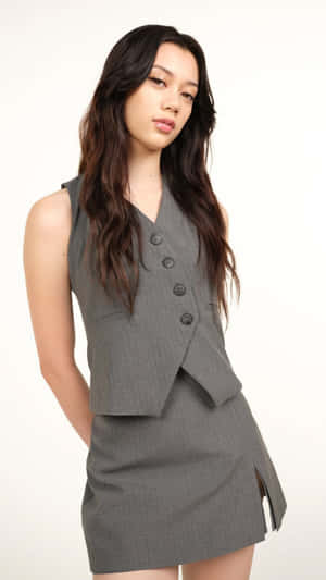 Megan Katseye Fashion Style Wallpaper