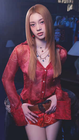 Megan Katseye Fashion Style Wallpaper