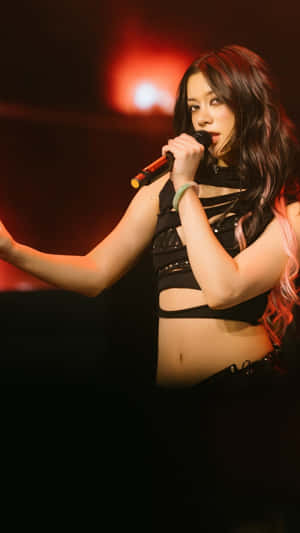 Megan Katseye Live Performance Wallpaper