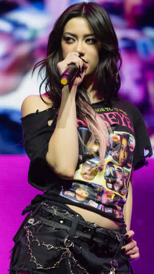 Megan Katseye On Stage Wallpaper