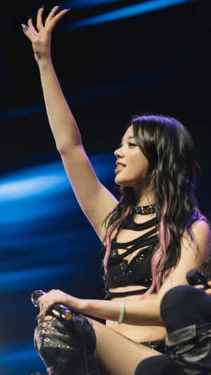 Megan Katseye On Stage Wallpaper