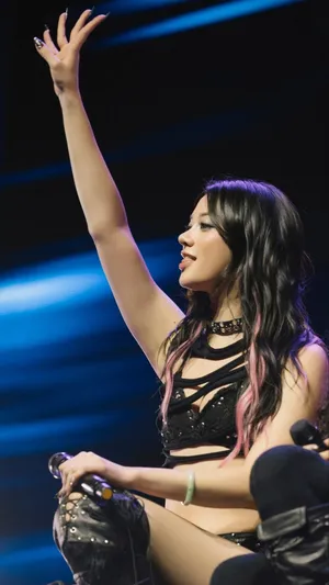 Megan Katseye On Stage Wallpaper