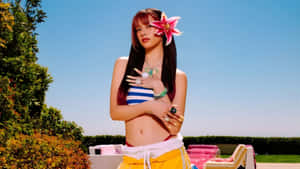 Megan Katseye Summer Style Wallpaper