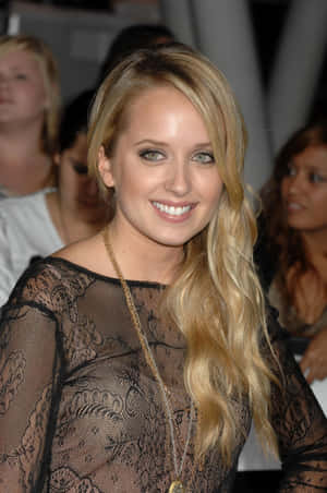 Megan Park Black Lace Outfit Wallpaper