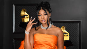 Megan Thee Stallion Grammy 2021 Wallpaper