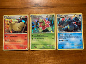 Meganium Typhlosion Feraligatr Trading Cards Wallpaper