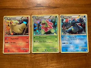 Meganium Typhlosion Feraligatr Trading Cards Wallpaper