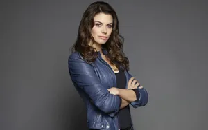 Meghan Ory Confident Pose Wallpaper