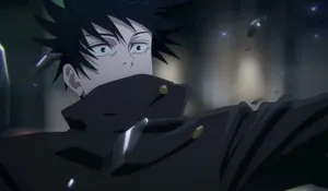 Megumi Fushiguro Intense Look Wallpaper