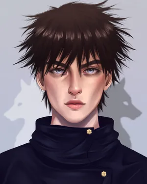 Megumi Fushiguro Portrait Art Wallpaper