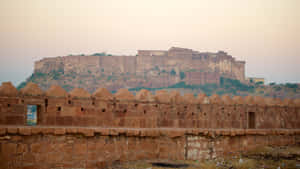 Mehrangarh Fort Desktop Sunset Clouds Wallpaper