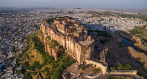 Mehrangarh Fort Hill Aerial Wallpaper