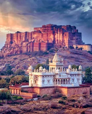 Mehrangarh Fort Jodhpur Sunset Wallpaper