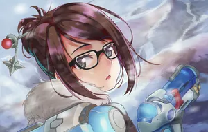 Mei's Endothermic Blaster In Action Wallpaper