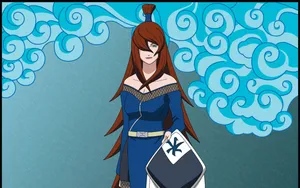 Mei Terumi Exuding Power In All Her Glory Wallpaper