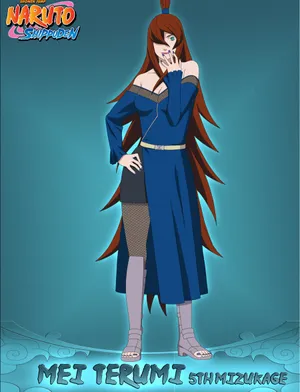 Mei Terumi, The Fifth Mizukage, Displaying Her Fierce And Charismatic Nature. Wallpaper