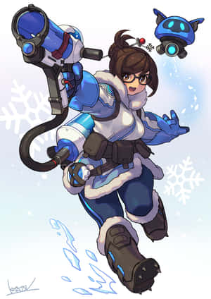 Mei, The Icy Heroine Of Overwatch Wallpaper