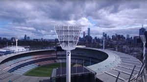 Melbourne Cricket Ground Aerial View Wallpaper