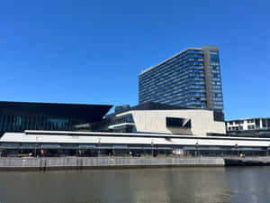 Melbourne South Wharf Riverfront Architecture Wallpaper