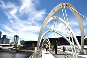 Melbourne South Wharf Seafarers Bridge Wallpaper