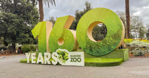 Melbourne Zoo160 Years Celebration Signage Wallpaper