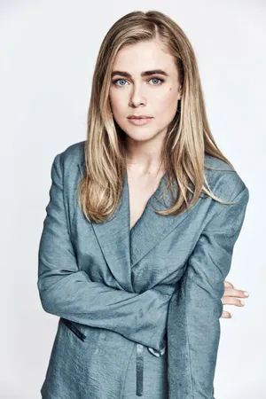 Melissa Roxburgh Blue Blazer Portrait Wallpaper