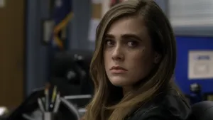 Melissa Roxburgh Serious Expression Wallpaper