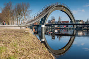 Melkwegbrug Purmerend Reflection Wallpaper