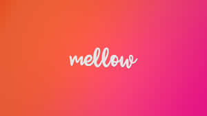 Mellow On Gradient Pink Background Wallpaper