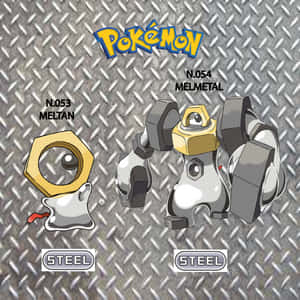 Melmetal Meltan Steel-type Pokemon Wallpaper