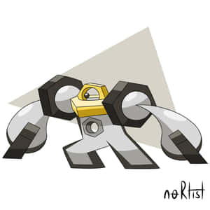 Melmetal Steel Artwork Wallpaper