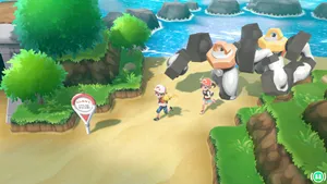 Melmetal With Pokemon Trainers Wallpaper