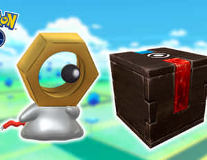 Meltan And A Mystery Box Wallpaper