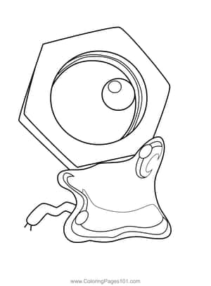 Meltan In Pokémon Coloring Pages Wallpaper