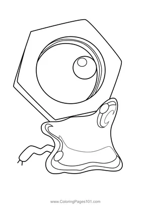 Meltan In Pokémon Coloring Pages Wallpaper